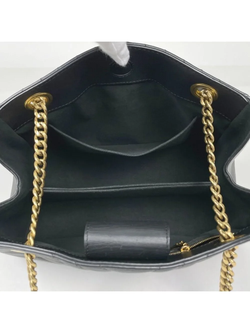 Louis Vuitton New Wave Chain Tote Shoulder Bag Leather Noir